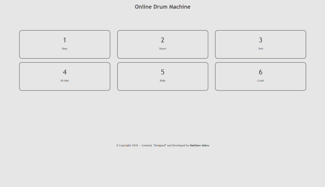 Online Drum Machine screenshot